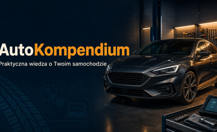 Samochód w nowoczesnym warsztacie AutoKompendium
