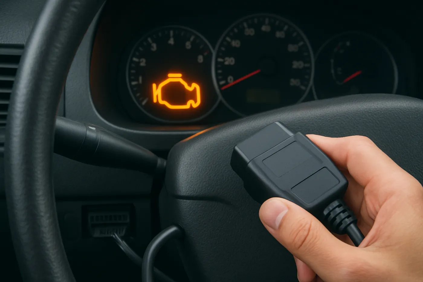 Kontrolka check engine a kody błędów: praktyczna ilustracja poradnika