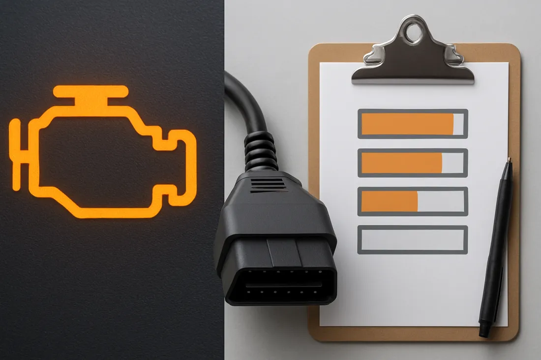Kontrolka check engine a kody błędów: wizualne porównanie opcji