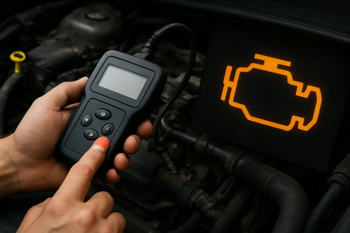 Bezpieczne kasowanie błędów obd check engine: praktyczna ilustracja poradnika
